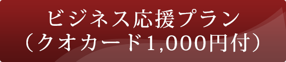 ビジネス応援プラン（クオカード1,000円付）